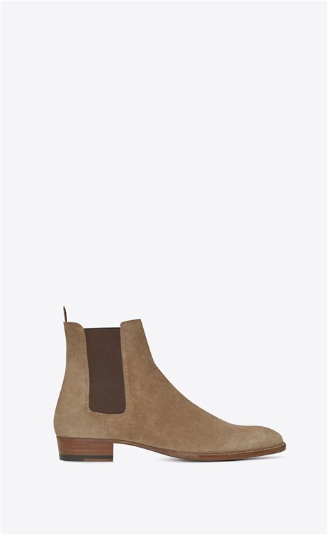 chelsea boots ysl mens|saint laurent wyatt Chelsea boots.